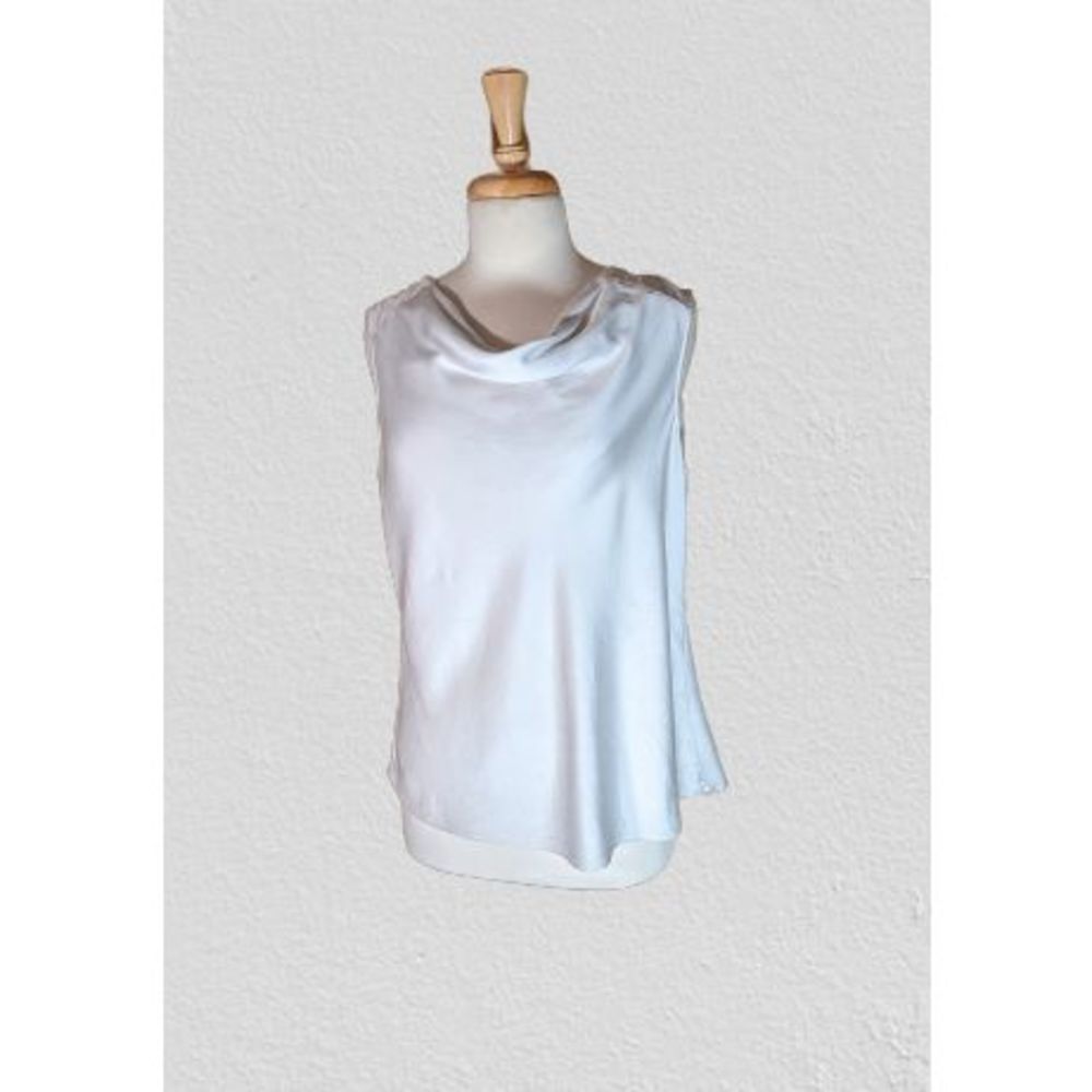 Timeless Naeem Khan Silk White Top L